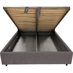 Pat Charmbed Confort Adaline Modern 160x200 Velluto 16 (Grey/Walnut) Thumb