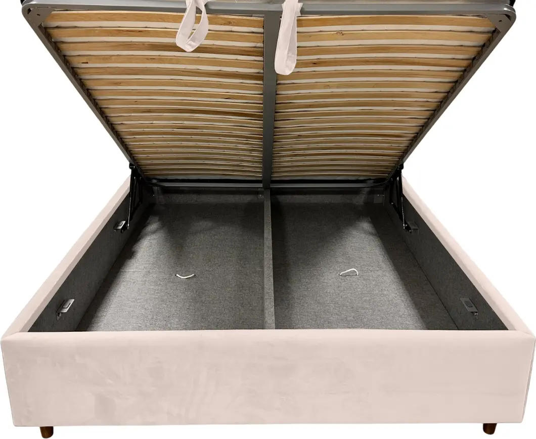 Кровать Charmbed Confort Adaline Modern 180x200 Velluto 02 (Beige/Walnut)