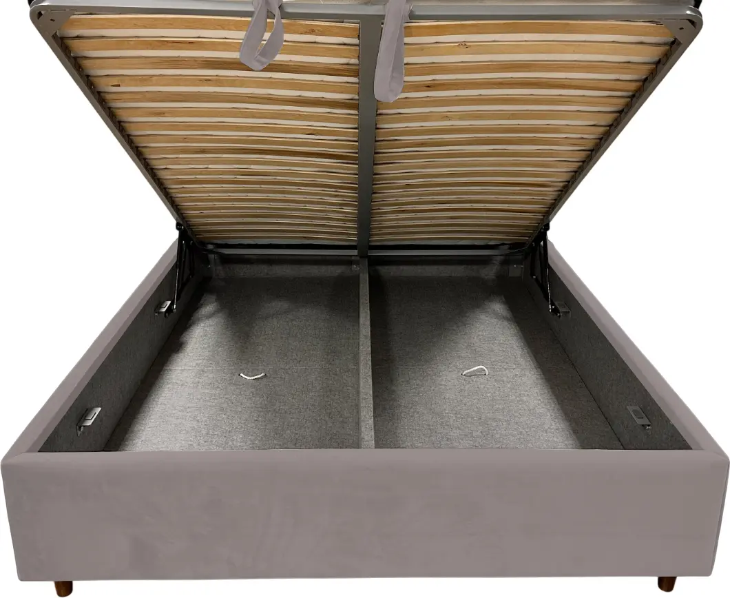 Pat Charmbed Confort Adaline Modern 180x200 Velluto 15 (Silver/Walnut)