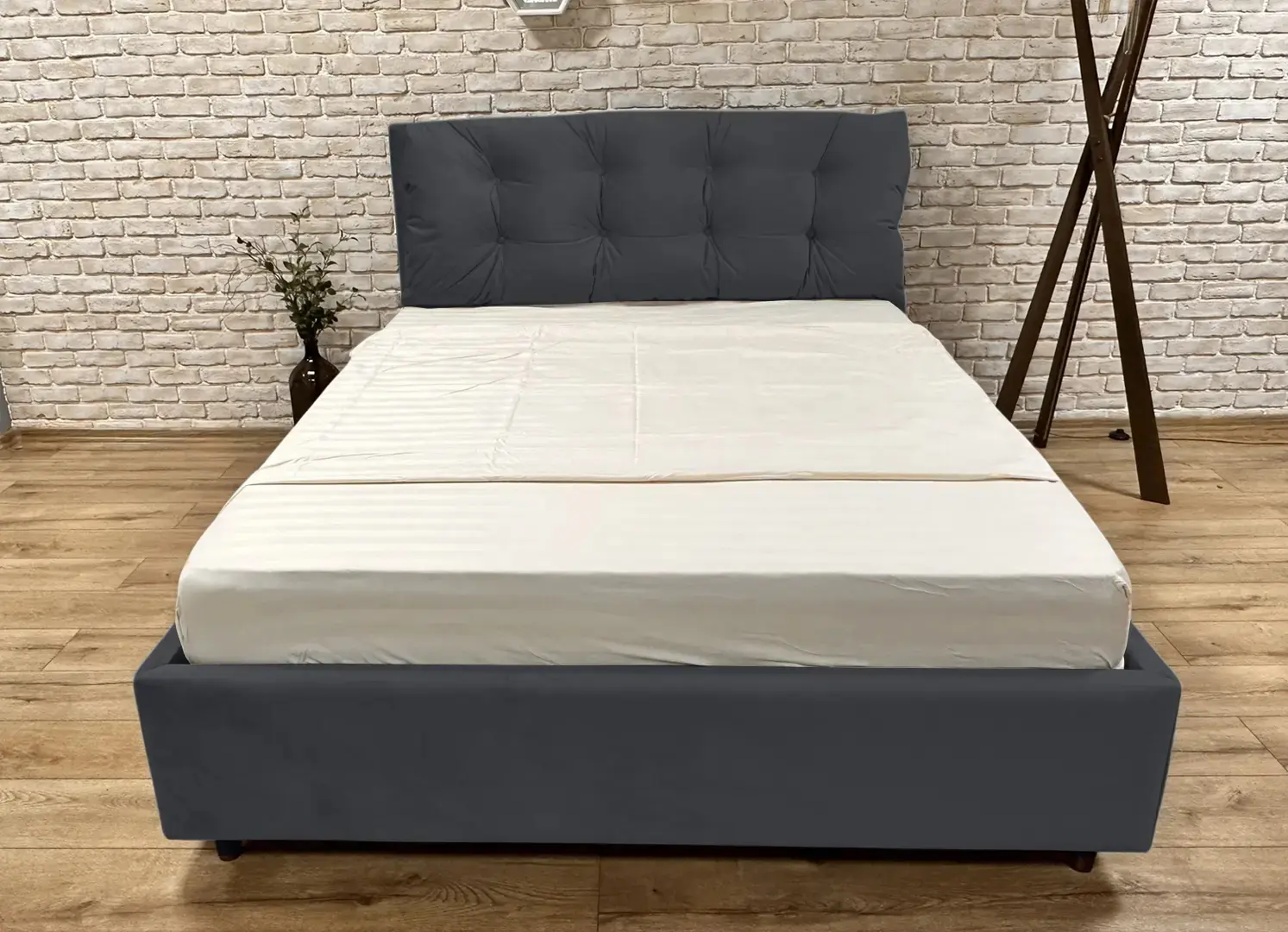 Pat Charmbed Confort Adaline New 140x200 London 16 (Dark Grey/Walnut) - 2