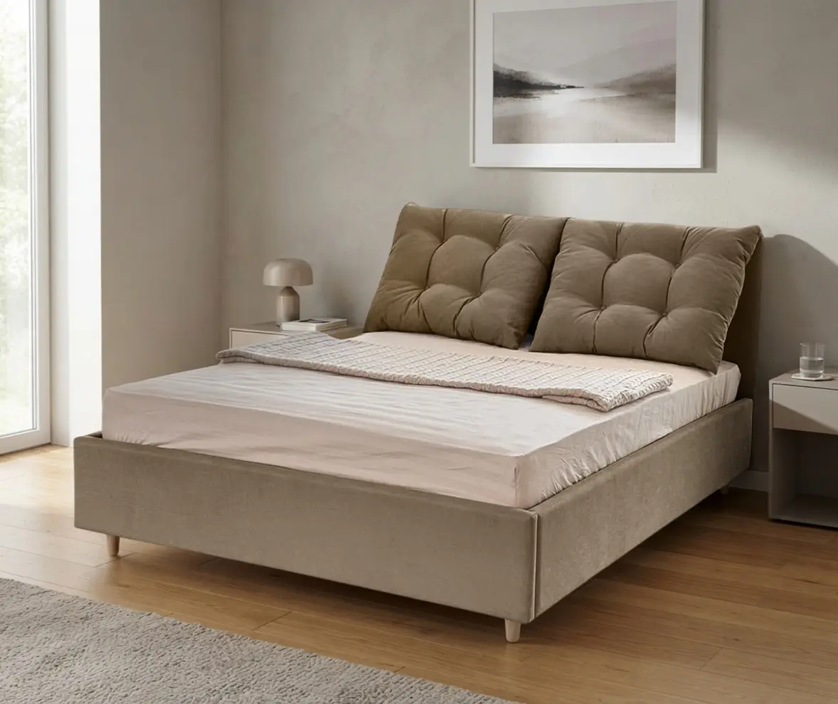 Кровать Charmbed Confort Adele Eco 140x200 London 04 (Light Brown)