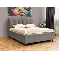 Pat Charmbed Confort Adele Modern 140x200 Velluto 15 (Silver/Walnut)