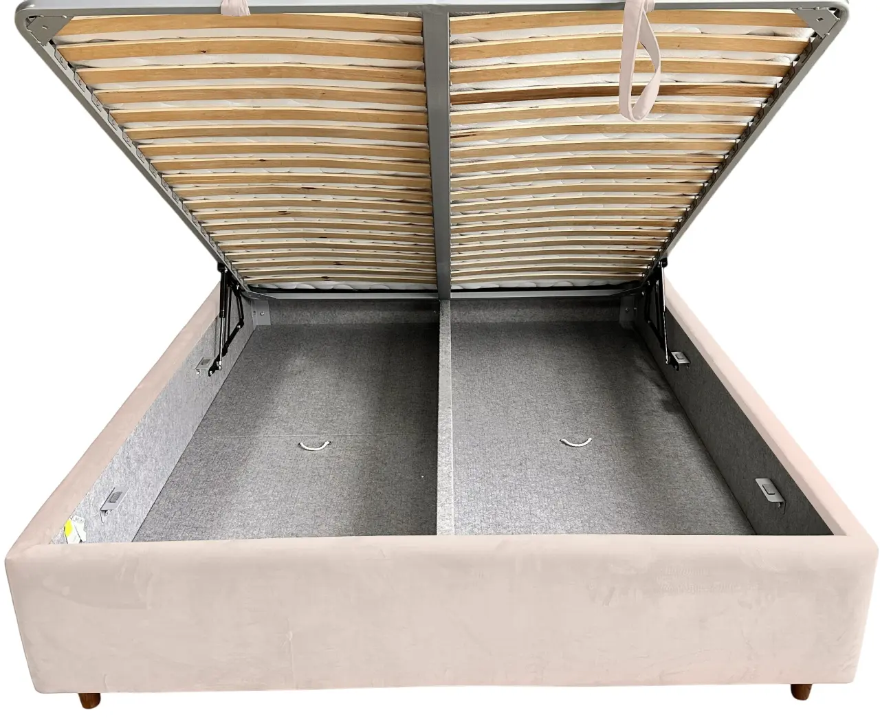 Pat Charmbed Confort Adele Modern 160x200 Velluto 02 (Beige/Walnut)