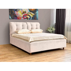 Pat Charmbed Confort Adele Modern 160x200 Velluto 02 (Beige/Walnut) Thumb