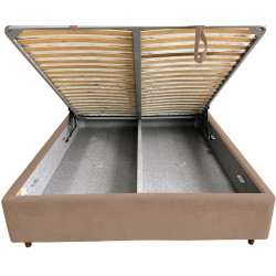 Pat Charmbed Confort Adele Modern 160x200 Velluto 03 (Mika/Walnut) Thumb