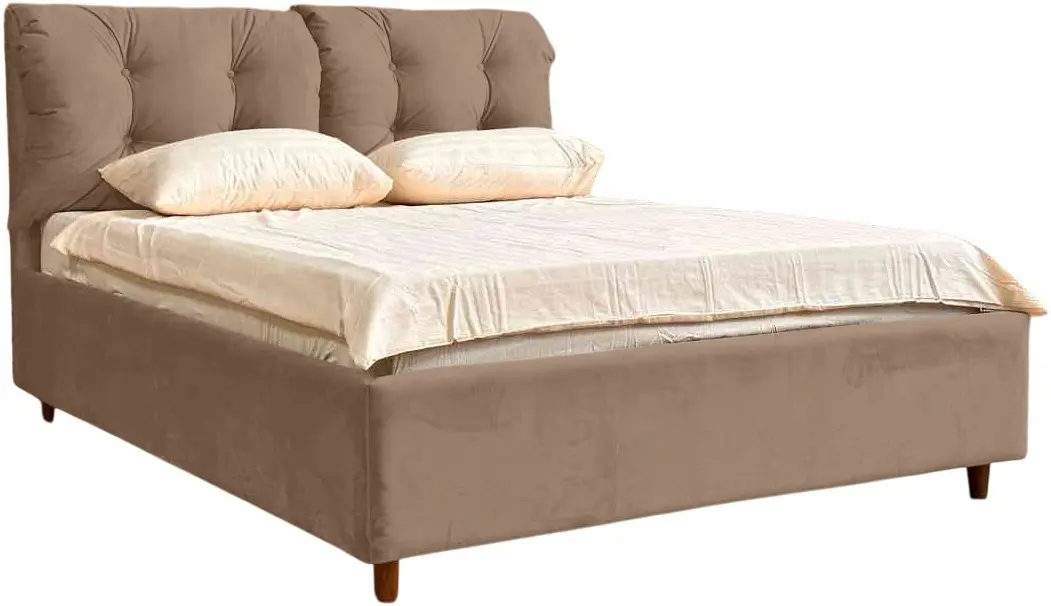 Pat Charmbed Confort Adele Modern 180x200 Velluto 03 (Mika/Walnut)