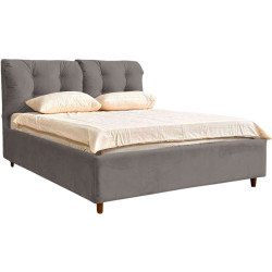 Кровать Charmbed Confort Adele Modern 180x200 Velluto 15 (Silver/Walnut) Thumb