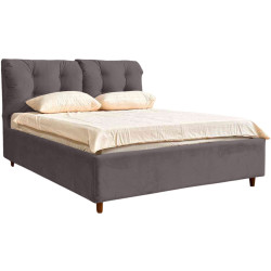 Pat Charmbed Confort Adele Modern 180x200 Velluto 16 (Grey/Walnut) Thumb