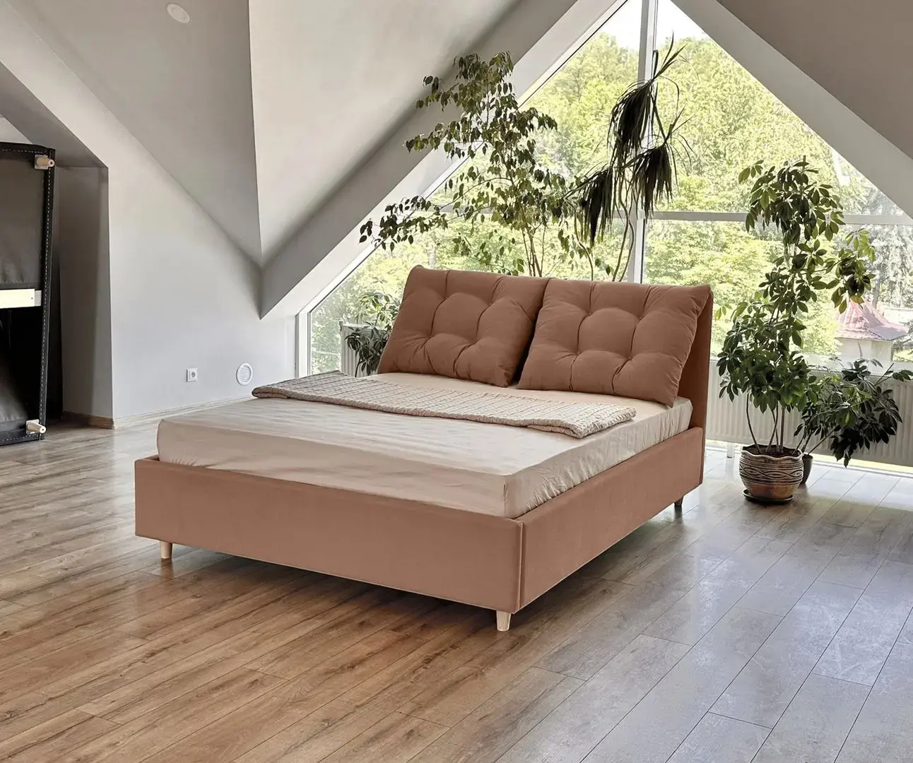 Pat Charmbed Confort Adele New 140x200 London 04 (Light Brown/Walnut)