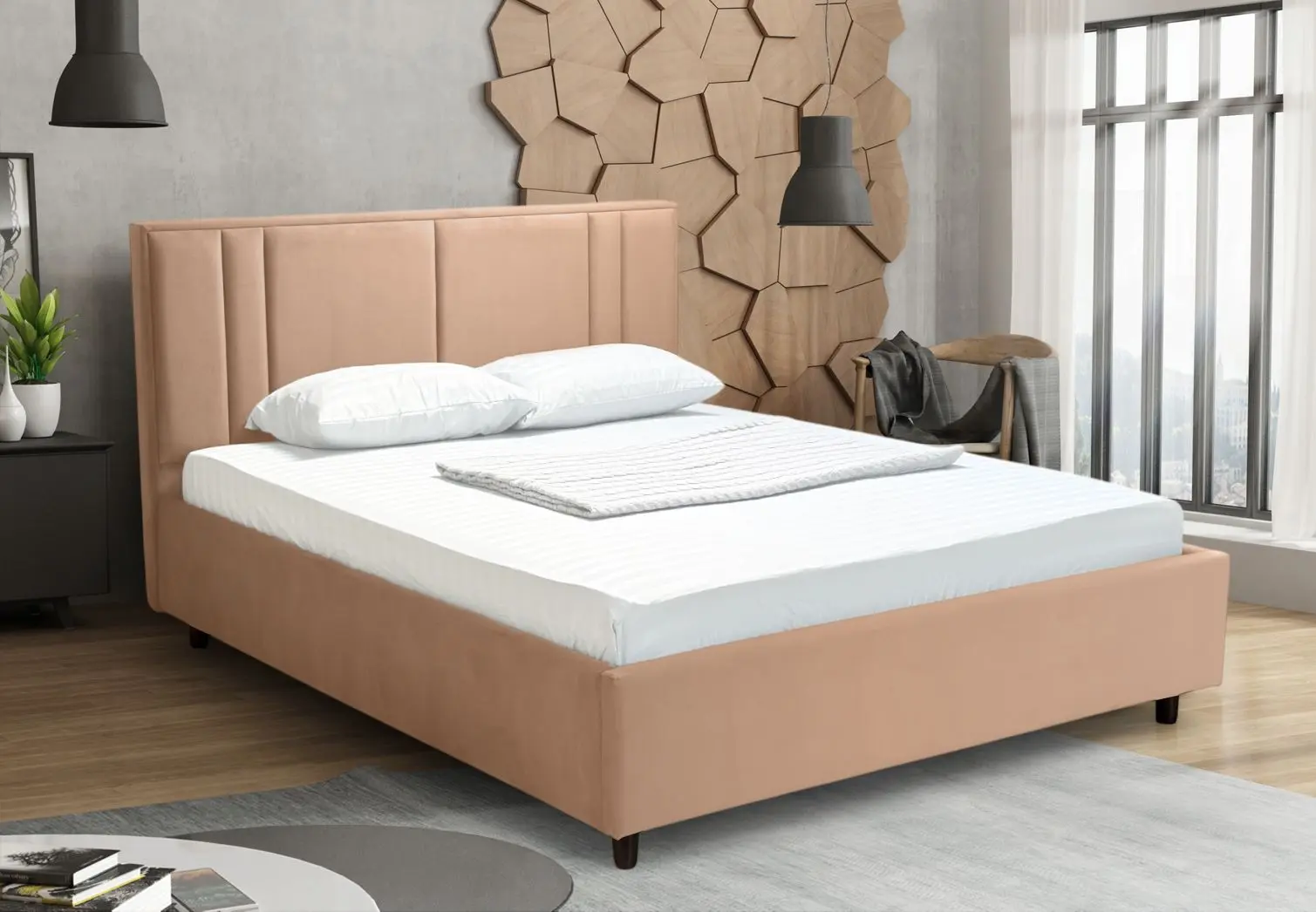 Кровать Charmbed Confort Bianca London 03 160x200 (Beige)