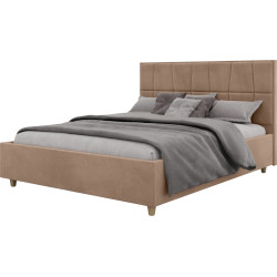 Кровать Charmbed Confort Malvina Modern 140x200 Velluto 03 (Mika/Walnut) Thumb