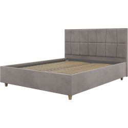 Pat Charmbed Confort Malvina Modern 140x200 Velluto 15 (Silver/Walnut) Thumb