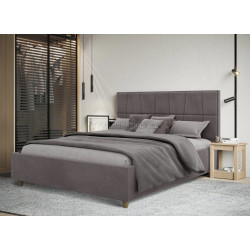 Pat Charmbed Confort Malvina Modern 140x200 Velluto 16 (Grey/Walnut)