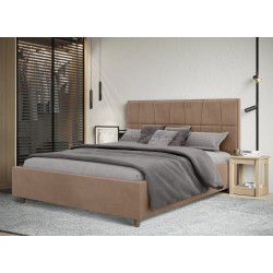 Pat Charmbed Confort Malvina Modern 160x200 Velluto 03 (Mika/Walnut)