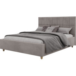 Pat Charmbed Confort Malvina Modern 160x200 Velluto 15 (Silver/Walnut) Thumb