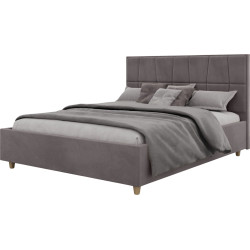 Pat Charmbed Confort Malvina Modern 160x200 Velluto 16 (Grey/Walnut) Thumb