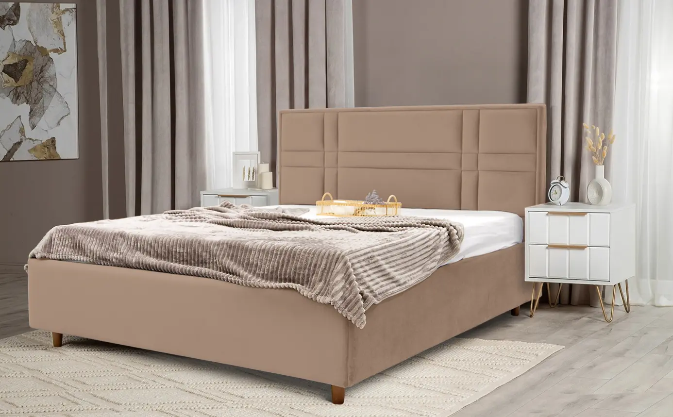 Pat Charmbed Confort Maria Modern 140x200 Velluto 03 (Mika/Walnut)