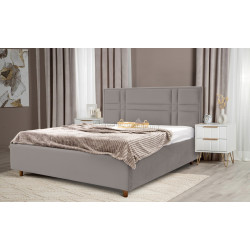 Pat Charmbed Confort Maria Modern 140x200 Velluto 15 (Silver/Walnut)