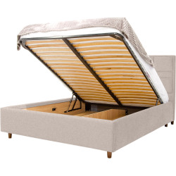 Кровать Charmbed Confort Maria Modern 160x200 Glow 03 (Fossil/Walnut) Thumb