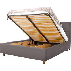 Pat Charmbed Confort Maria Modern 160x200 Velluto 16 (Grey/Walnut) Thumb