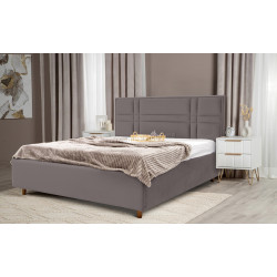 Pat Charmbed Confort Maria Modern 160x200 Velluto 16 (Grey/Walnut) Thumb