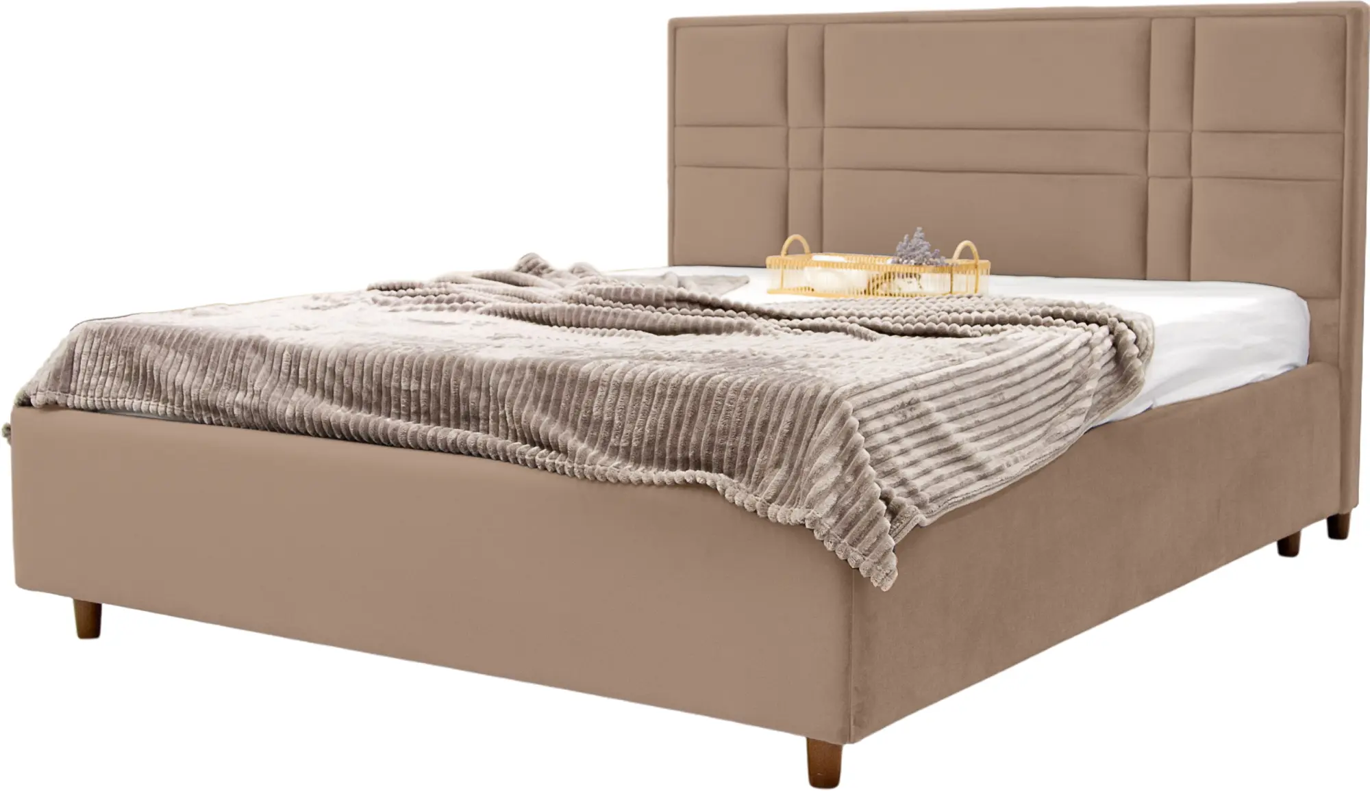 Pat Charmbed Confort Maria Modern 180x200 Velluto 03 (Mika/Walnut)