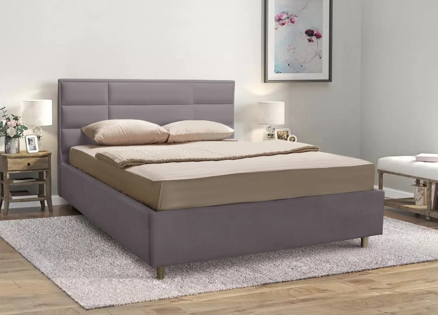 Кровать Charmbed Confort Olivia 180x200 London 15 (Grey)