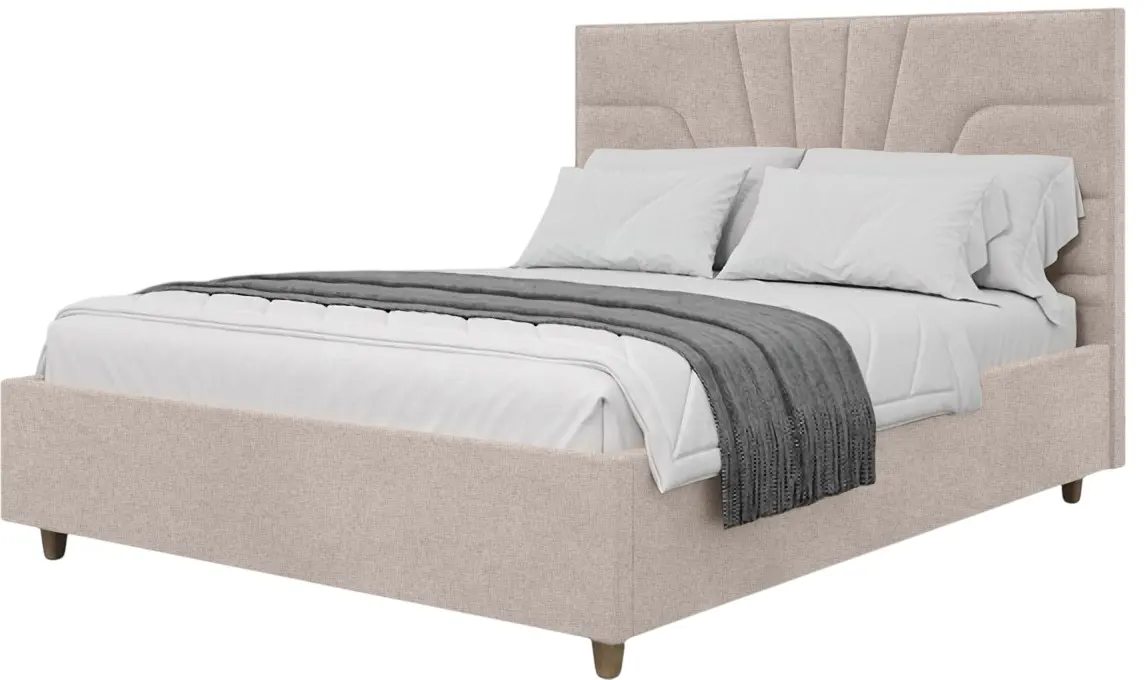 Кровать Charmbed Confort Oxana Modern 160x200 Glow 03 (Fossil/Walnut)