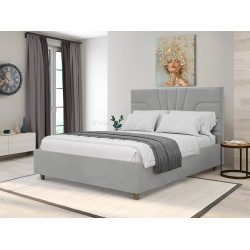 Кровать Charmbed Confort Oxana Modern 160x200 Glow 15 (Light Grey/Walnut)