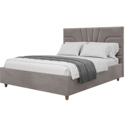 Pat Charmbed Confort Oxana Modern 160x200 Velluto 15 (Silver/Walnut) Thumb