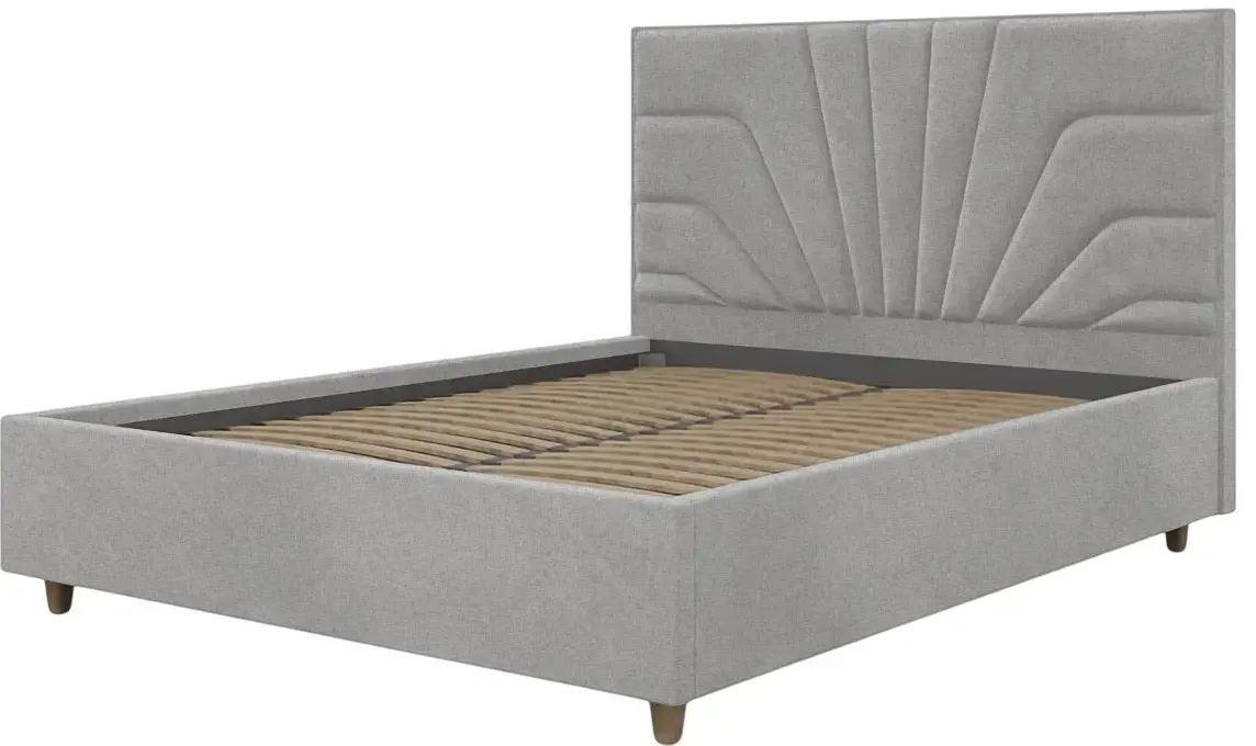 Кровать Charmbed Confort Oxana Modern 180x200 Glow 15 (Light Grey/Walnut)