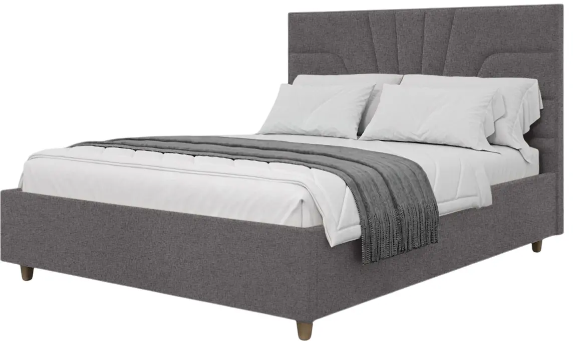 Кровать Charmbed Confort Oxana Modern 180x200 Glow 19 (Anthracite/Walnut) - 2