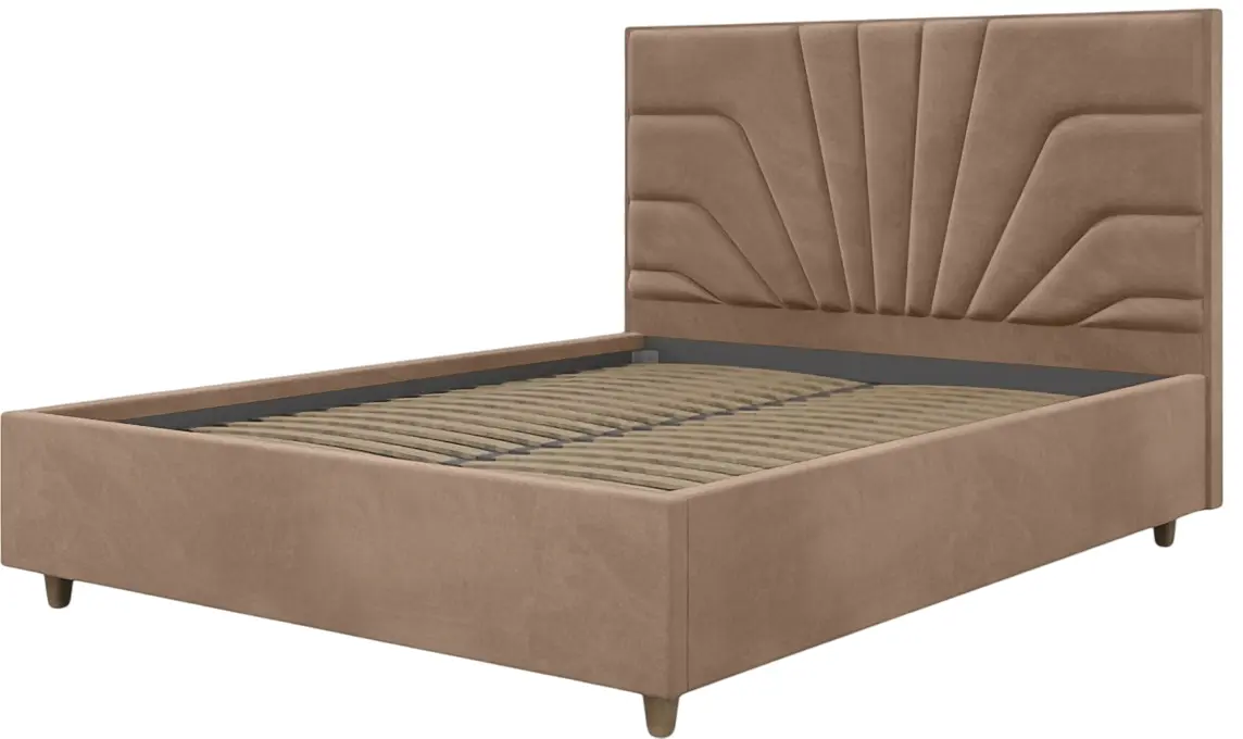 Pat Charmbed Confort Oxana Modern 180x200 Velluto 03 (Mika/Walnut)