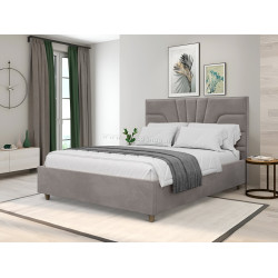 Pat Charmbed Confort Oxana Modern 180x200 Velluto 15 (Silver/Walnut) Thumb