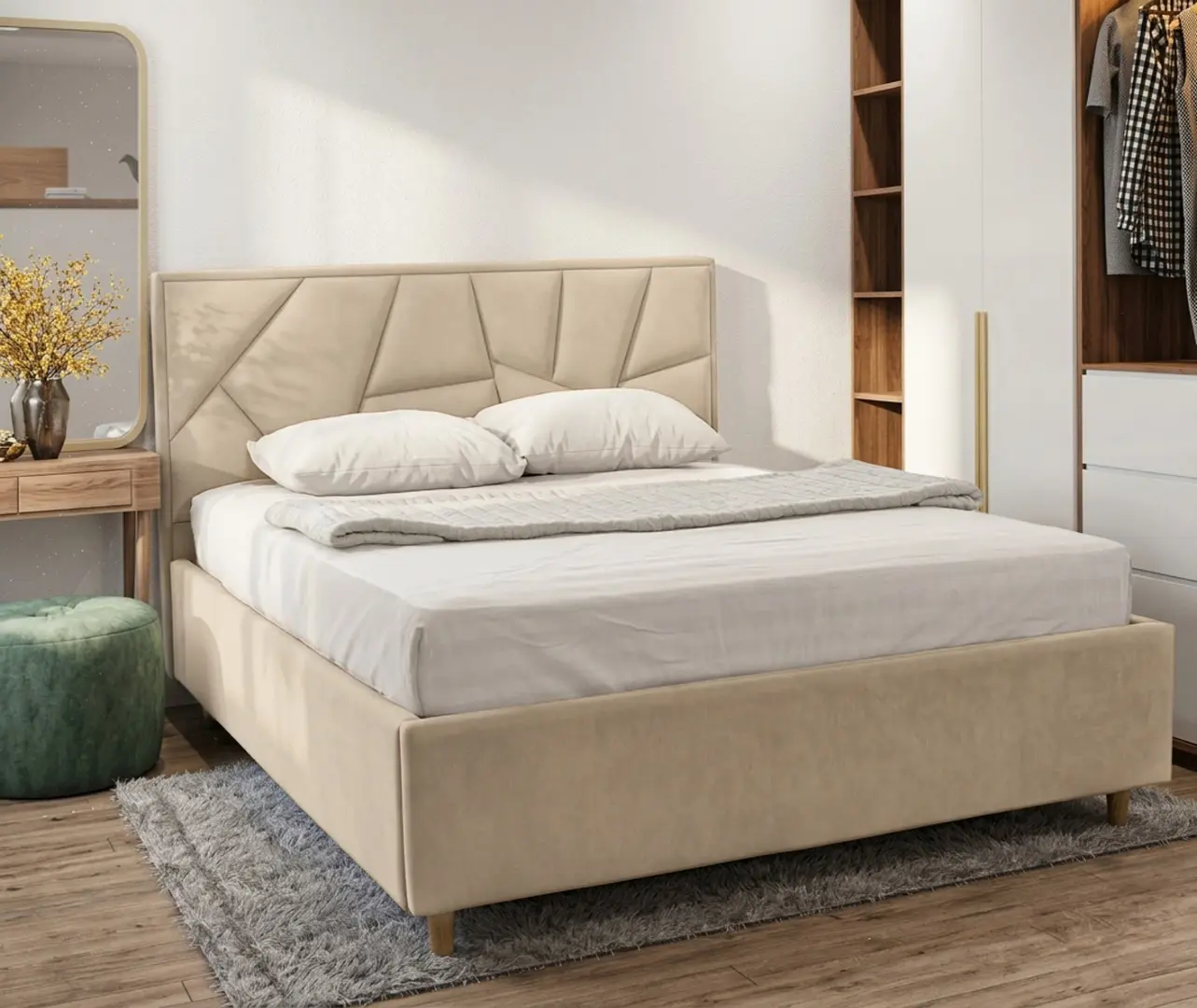 Pat Charmbed Confort Seul Eco 120x200 London 03 (Beige)