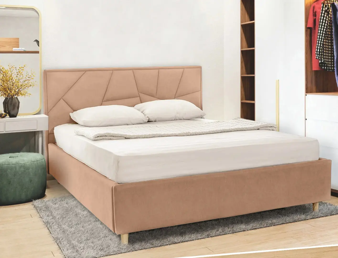 Кровать Charmbed Confort Seul Eco 160x200 London 03 (Beige)
