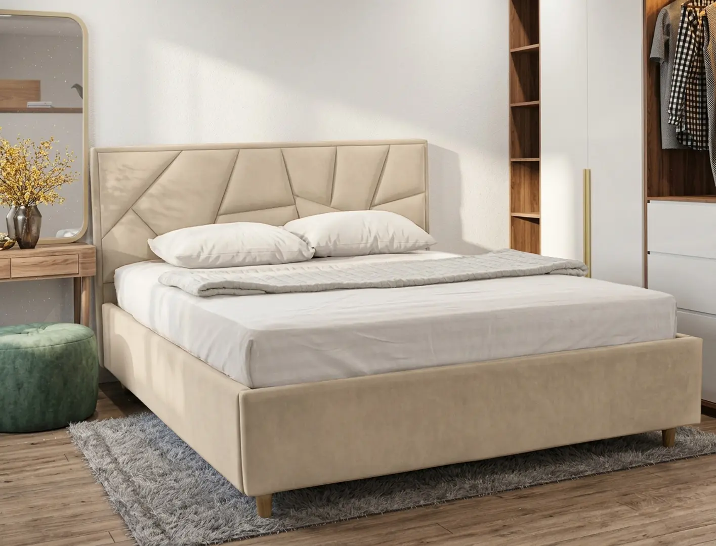 Кровать Charmbed Confort Seul Eco 180x200 London 03 (Beige)
