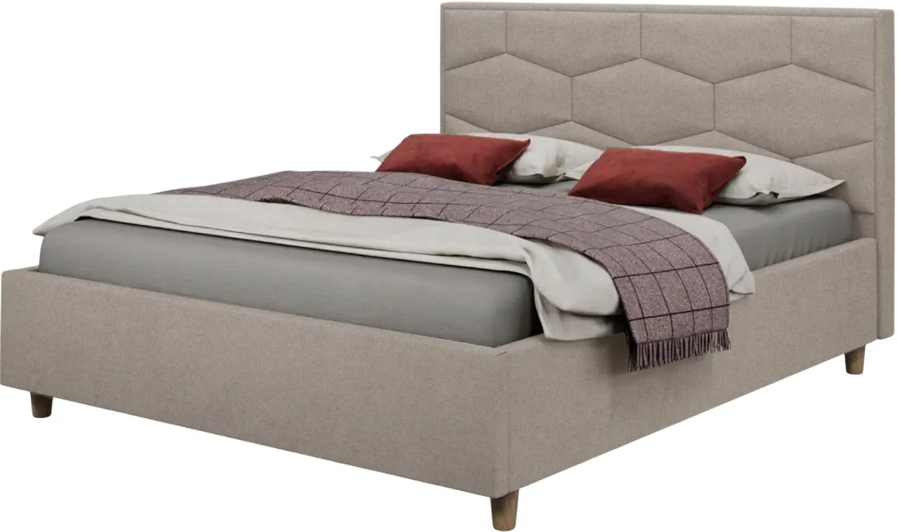 Pat Charmbed Confort Solomia Modern 160x200 Glow 04 (Stone/Walnut)