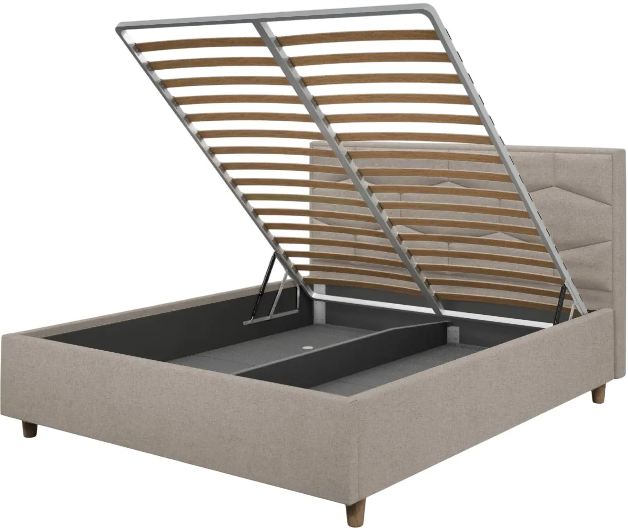 Pat Charmbed Confort Solomia Modern 160x200 Glow 04 (Stone/Walnut)