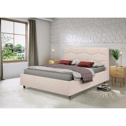 Pat Charmbed Confort Solomia Modern 160x200 Velluto 02 (Beige/Walnut)