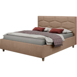 Pat Charmbed Confort Solomia Modern 160x200 Velluto 03 (Fossil/Walnut) Thumb