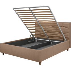 Pat Charmbed Confort Solomia Modern 160x200 Velluto 03 (Fossil/Walnut) Thumb