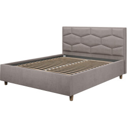 Pat Charmbed Confort Solomia Modern 160x200 Velluto 15 (Silver/Walnut) Thumb