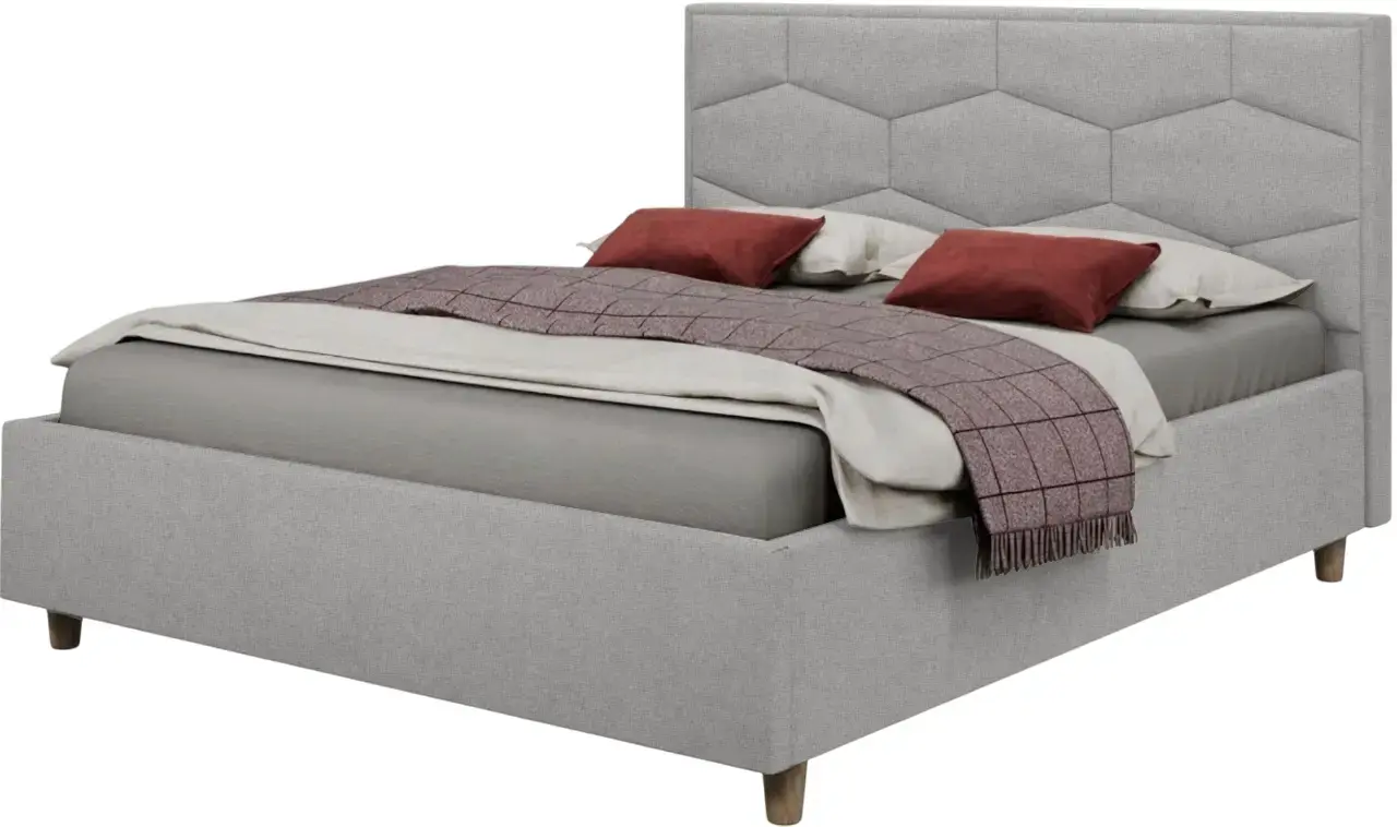 Pat Charmbed Confort Solomia Modern 180x200 Glow 15 (Light Grey/Walnut) - 2