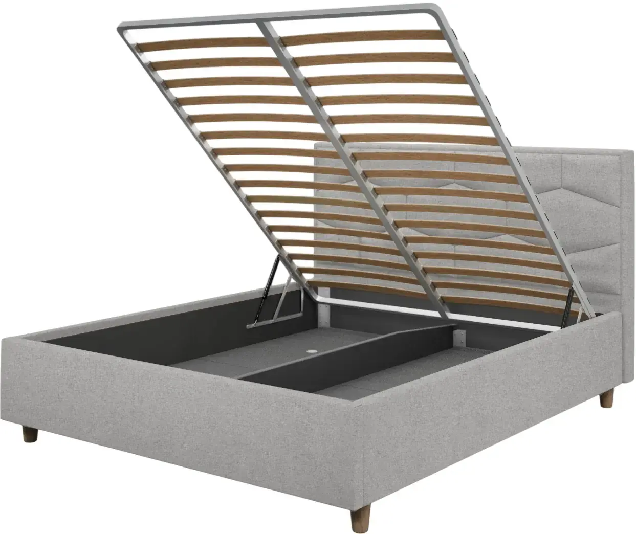 Pat Charmbed Confort Solomia Modern 180x200 Glow 15 (Light Grey/Walnut) - 4