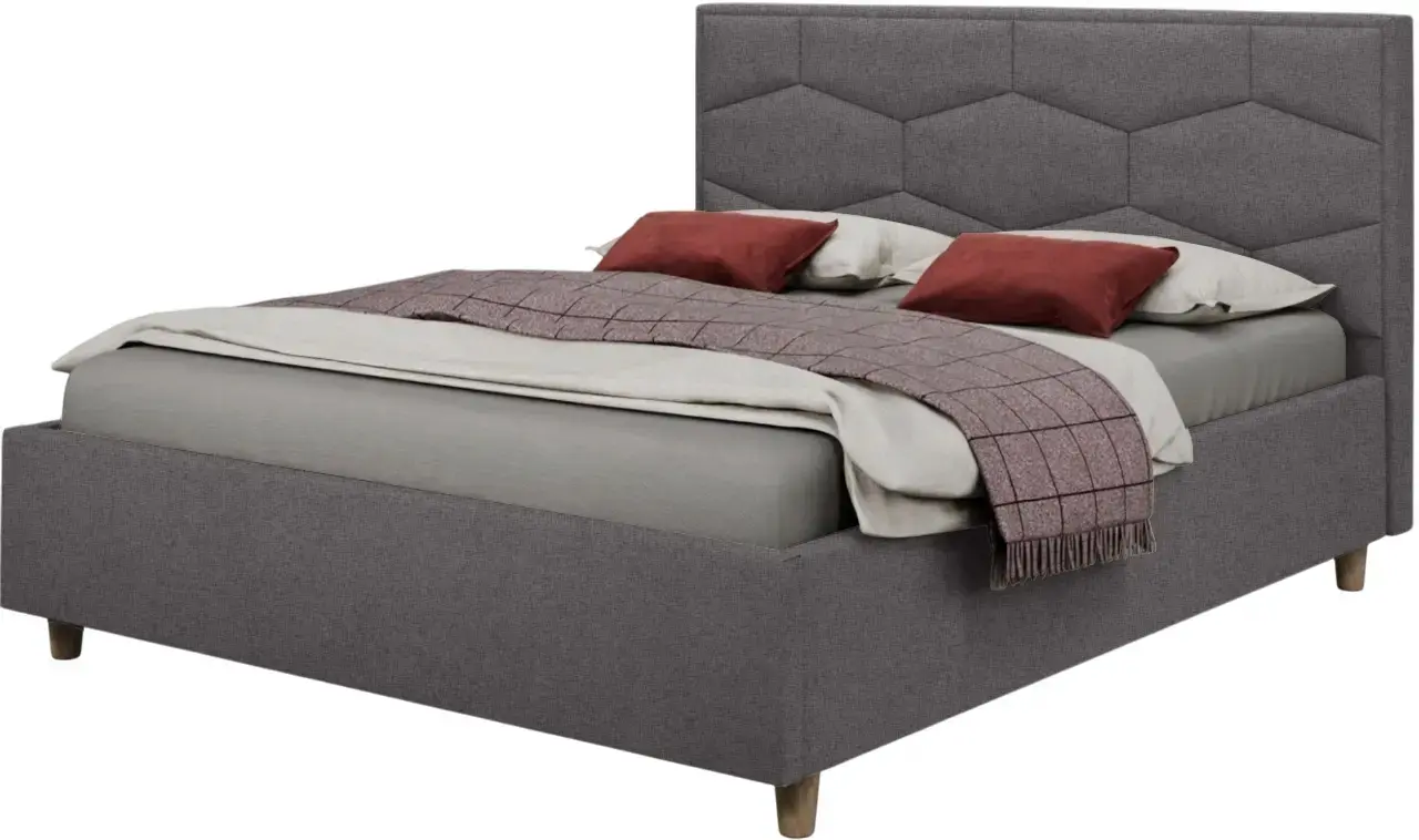 Pat Charmbed Confort Solomia Modern 180x200 Glow 19 (Anthracite/Walnut)