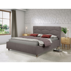 Кровать Charmbed Confort Solomia Modern 180x200 Velluto 16 (Grey/Walnut)