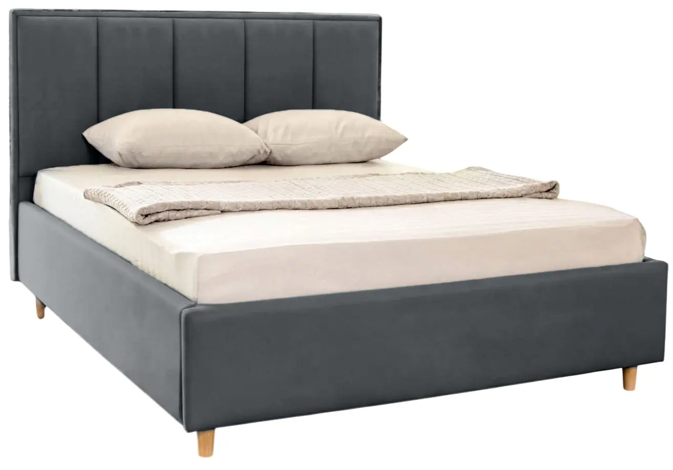 Кровать Charmbed Confort Stenli Eco 140x200 London 16 (Dark Grey) - 2