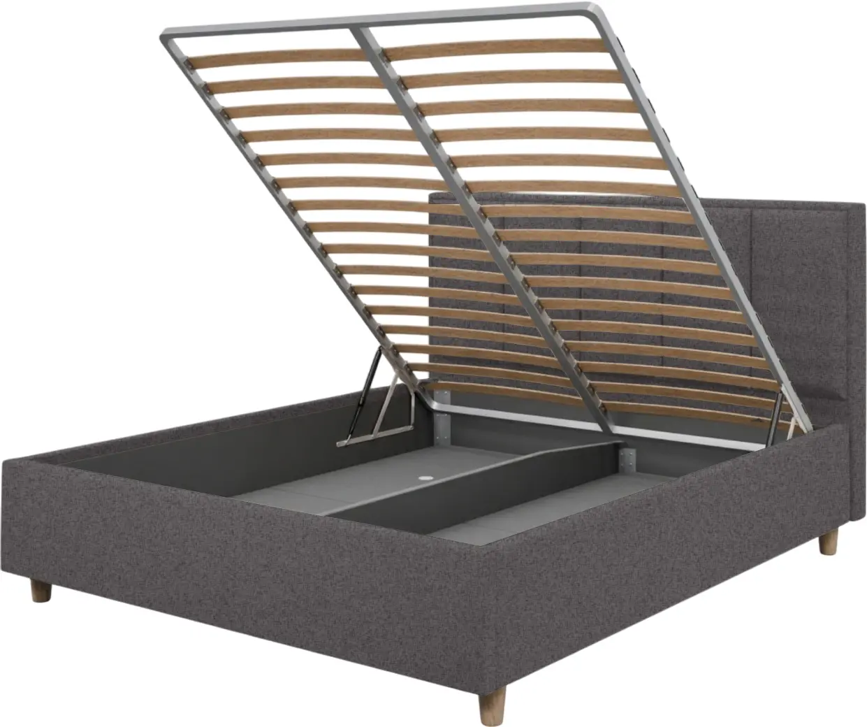 Pat Charmbed Confort Stenli Modern 160x200 Glow 19 (Anthracite/Walnut)