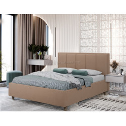 Кровать Charmbed Confort Stenli Modern 160x200 Velluto 03 (Mika/Walnut)